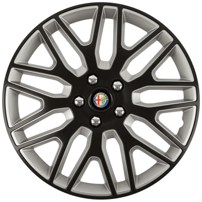 Set 4 Capace Roti 15 inchi (R15) Dakar Negru-Gri, Compatibile Cu Alfa Romeo