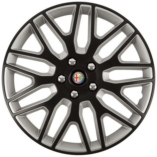 Set 4 Capace Roti 15 inchi (R15) Dakar Negru-Gri, Compatibile Cu Alfa Romeo