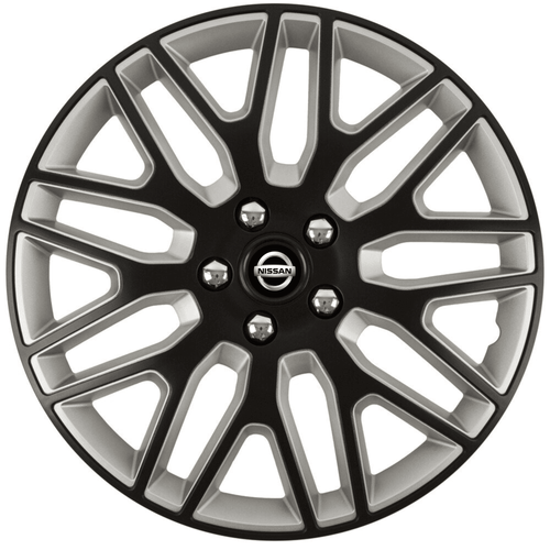 Set 4 Capace Roti 16 inchi (R16) Best Alb-Negru, Compatibile Cu Nissan