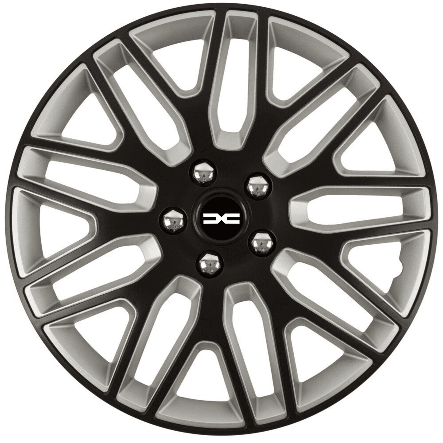 Set 4 Capace Roti 17 inchi (R17) Dakar Negru-Gri, Compatibile Cu Dacia Nou