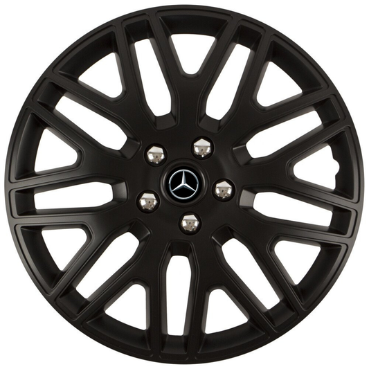 Set 4 Capace Roti 17 inchi (R17) Dakar Negru, Compatibile Cu Mercedes-Benz
