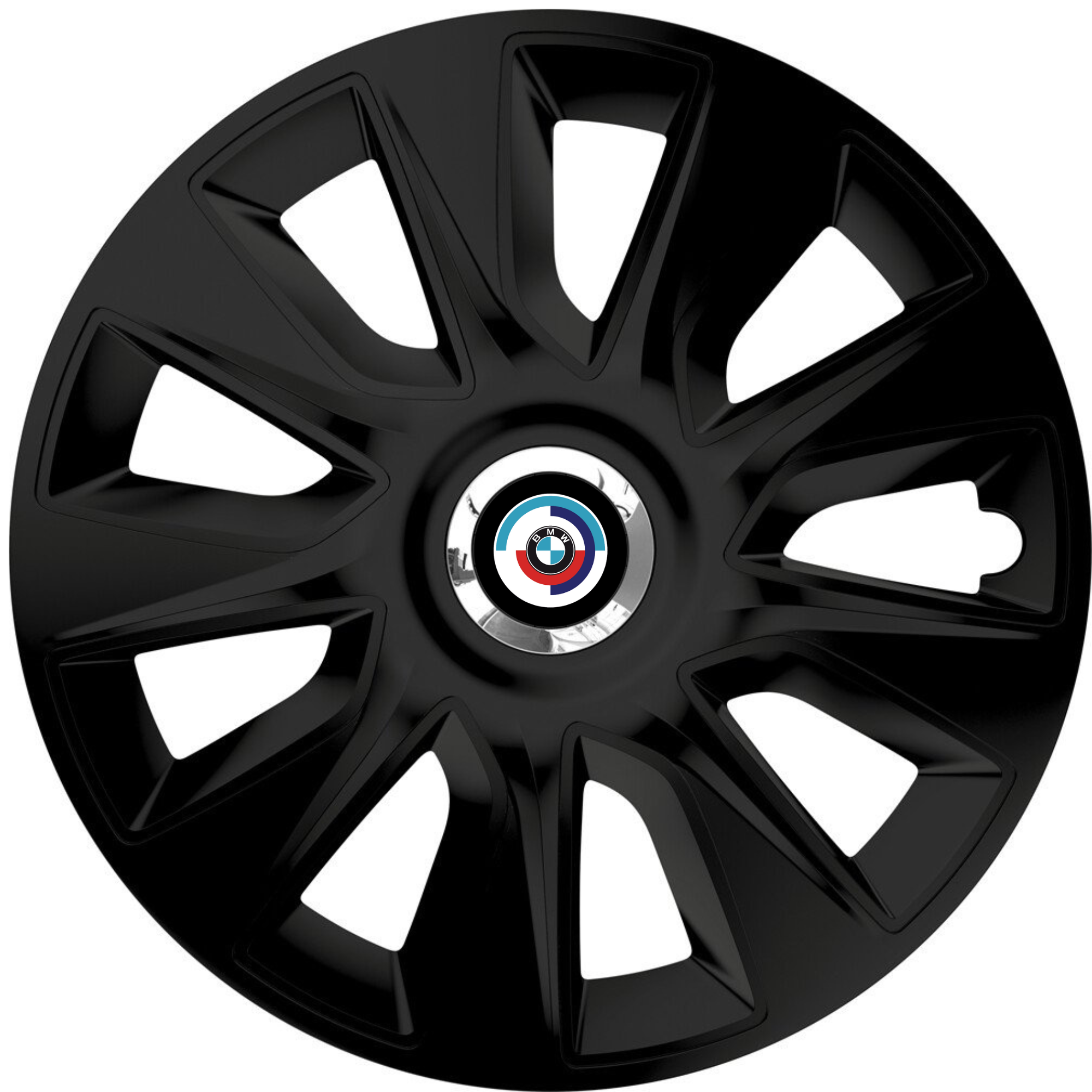 Set 4 Capace Roti 15 inchi (R15) Stratos Negru, Compatibile Cu BMW Nou