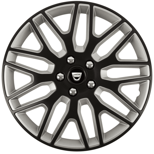 Set 4 Capace Roti 14 inchi (R14) Dakar Negru-Gri, Compatibile Cu Dacia