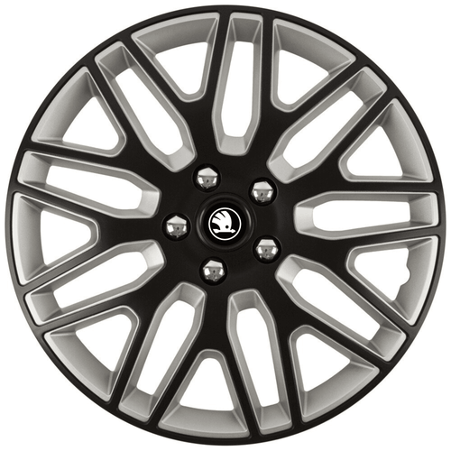 Set 4 Capace Roti 14 inchi (R14) Dakar Negru-Gri, Compatibile Cu Skoda Nou
