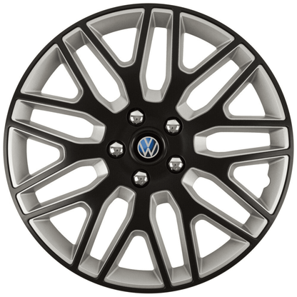 Set 4 Capace Roti 15 inchi (R15) Best Alb-Negru, Compatibile Cu Volkswagen