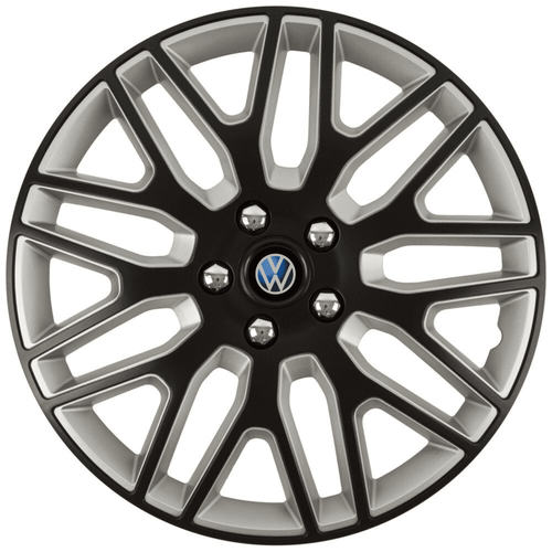 Set 4 Capace Roti 15 inchi (R15) Best Alb-Negru, Compatibile Cu Volkswagen