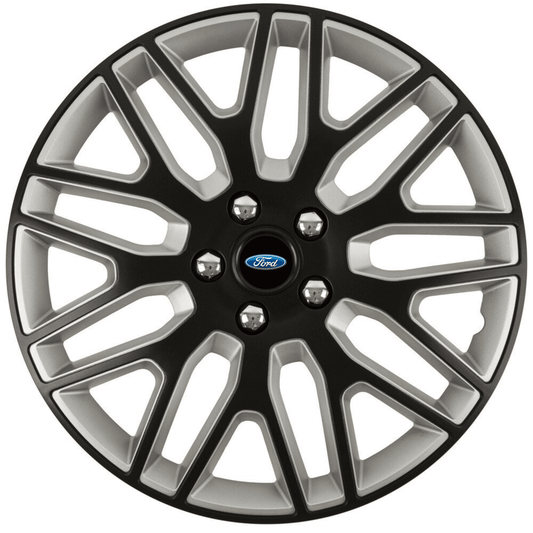 Set 4 Capace Roti 14 inchi (R14) Best Alb-Negru, Compatibile Cu Ford