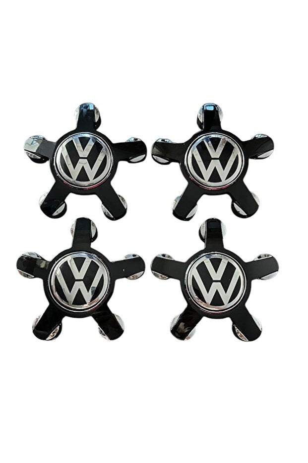 Set 4 capacele Volkswagen Gheara 135mm pentru jante Audi Negru