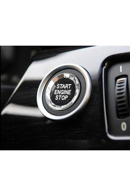 Capac buton Start Stop cristal BMW E60 E61 E63 X5 E70 X6 E71 E81 E82 X1 E83 E84 E87 Z4 E89 E90 E91