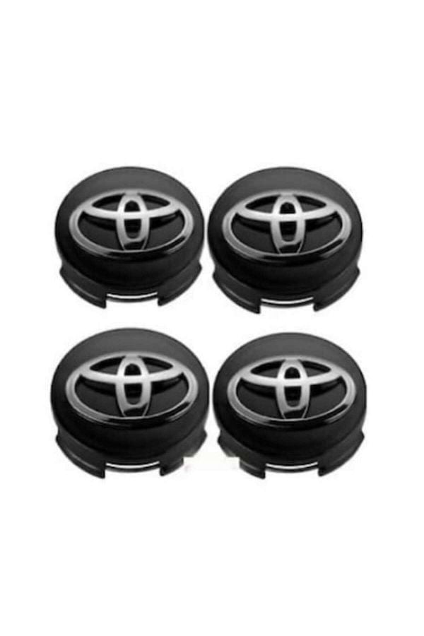 Toyota Set 4 capace jante 62mm Toyota, Negru