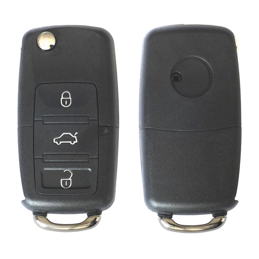 CARCASA CHEIE CONTACT PENTRU VOLKSWAGEN JETTA / PASSAT (B5-B6-B7) / POLO / SCIROCCO / TIGUAN, 3 BUTOANE, CU CHEIE