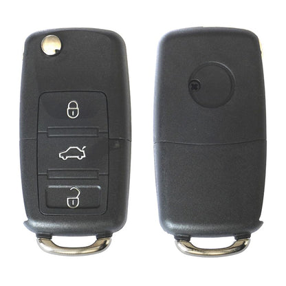 CARCASA CHEIE CONTACT PENTRU VOLKSWAGEN JETTA / PASSAT (B5-B6-B7) / POLO / SCIROCCO / TIGUAN, 3 BUTOANE, CU CHEIE