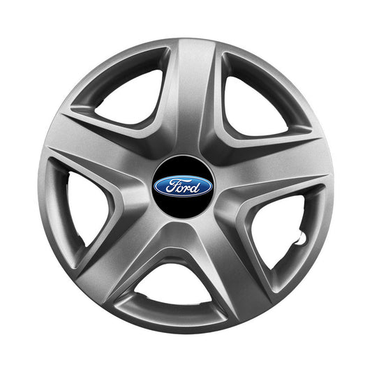 Set 4 capace roti 15 inchi (R15) compatibile FORD Focus, Fiesta, Ka, C-max, Escort, Fusion, Galaxy, Mondeo, Transit, Model-340