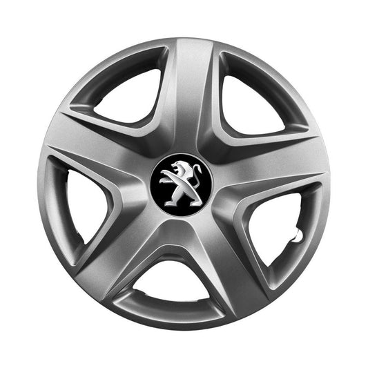 Set 4 capace roti 15 inchi (R15) compatibile PEUGEOT 106, 107, 206, 207, 306, 307, 308, 406, 407, EXPERT, PARTNER, 3008, Model -340