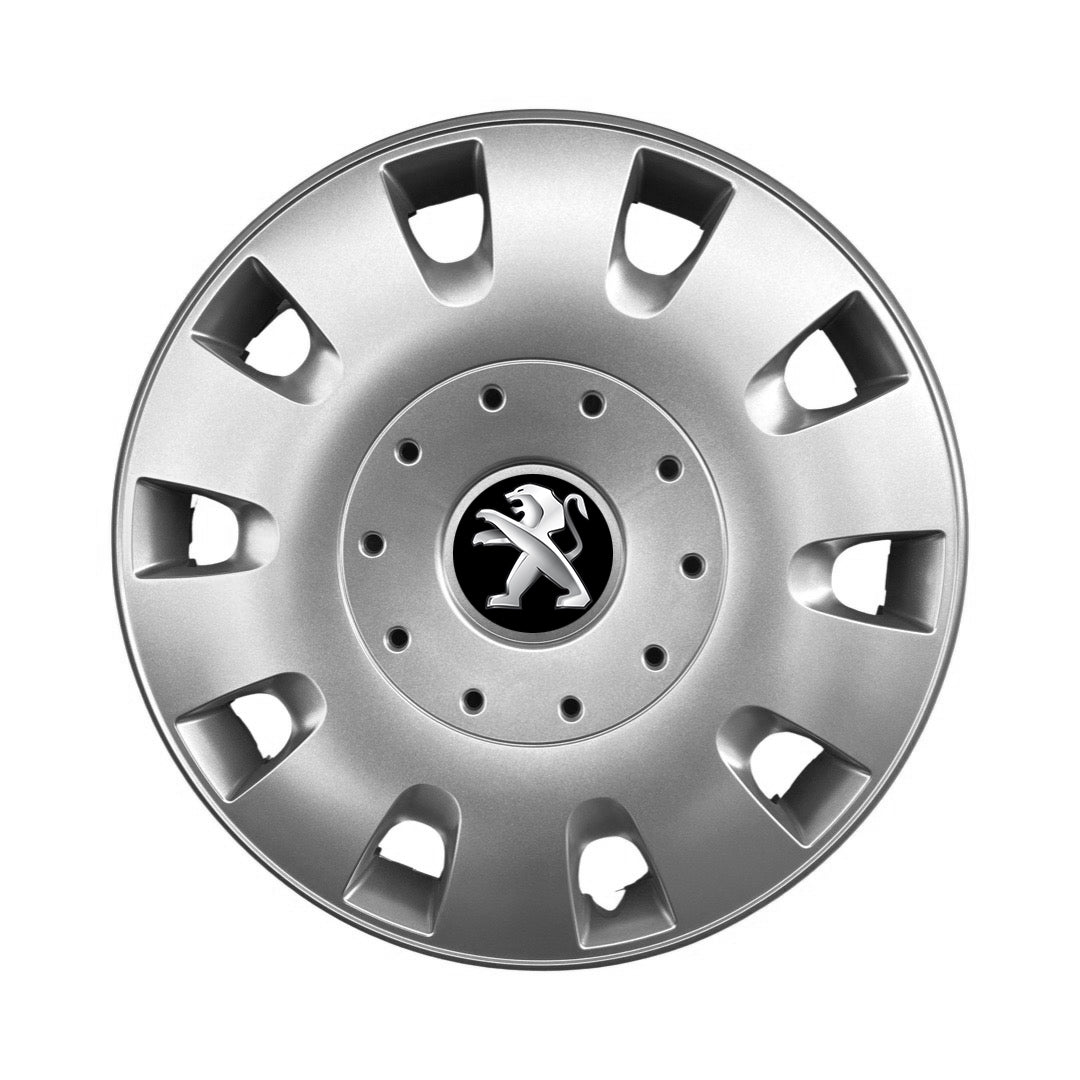 Set 4 capace roti 14 inchi (R14) compatibile PEUGEOT 106, 107, 206, 207, 306, 307, 308, 406, 407, EXPERT, PARTNER, 3008, Model -209