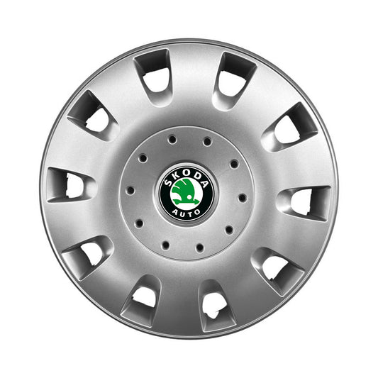 Set 4 capace roti 15 inchi (R15) compatibile SKODA Fabia, Octavia I, II, III, Roomster, Felicia, Rapid, Superb, Yeti Model-304