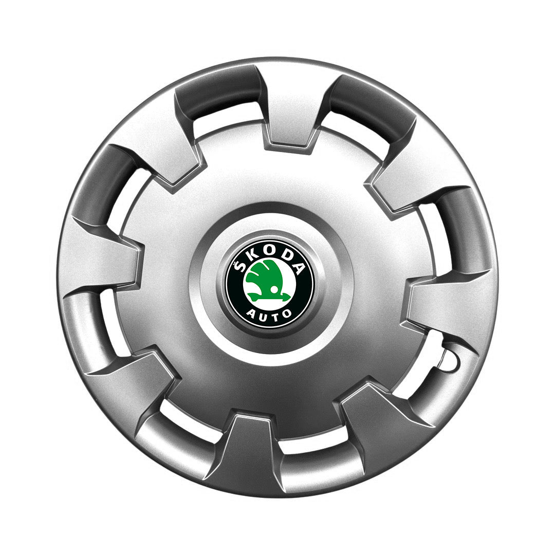 Set 4 capace roti 15 inchi (R15) compatibile SKODA Fabia, Octavia I, II, III, Roomster, Felicia, Rapid, Superb, Yeti Model-303