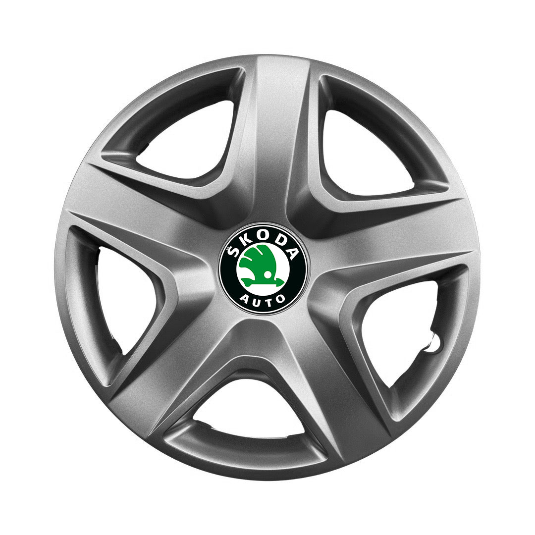 Set 4 capace roti potrivite jantelor de 15 inch compatibile SKODA Fabia, Octavia I, II, III, Roomster, Felicia, Rapid, Superb, Yeti Model-340