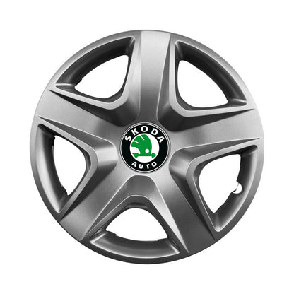 Set 4 capace roti potrivite jantelor de 15 inch compatibile SKODA Fabia, Octavia I, II, III, Roomster, Felicia, Rapid, Superb, Yeti Model-340