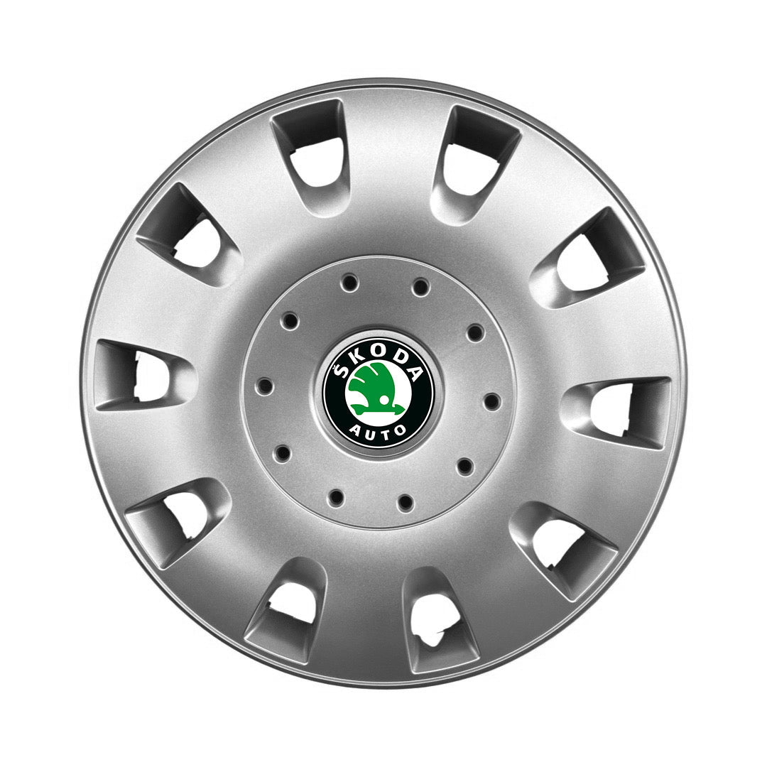 Set 4 capace roti 14 inchi (R14) compatibile SKODA Fabia, Octavia I, II, III, Roomster, Felicia, Rapid, Superb, Yeti Model-209