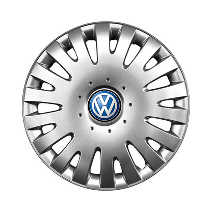 Set 4 capace roti potrivite jantelor de 16 inch compatibile gama Volkswagen model - 403, Sigla Albastra