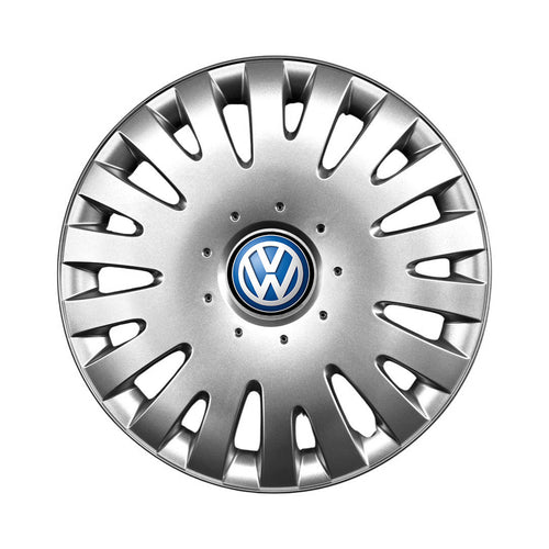 Set 4 capace roti potrivite jantelor de 16 inch compatibile gama Volkswagen model - 403, Sigla Albastra