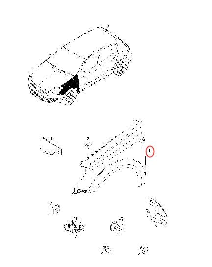 Aripa Fata Dreapta Am Opel Astra H 2004-2009