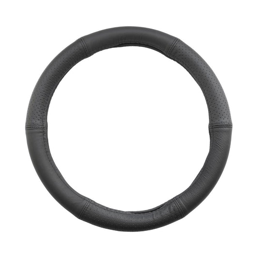 HUSA VOLAN PIELE NATURALA SEMI PERFORATA NEGRU 39-41 CM