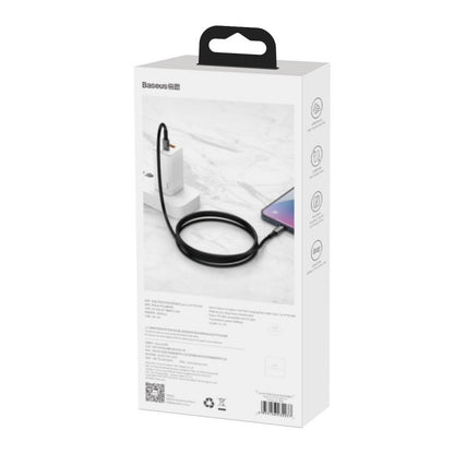 Cablu USB-C la USB-C Baseus Baseus Tungsten Gold, 100W, 1m negru