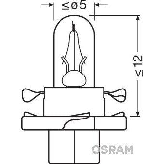 BEC BORD BX8.4D SOCLU VERDE DESCHIS 12V 2W SET 10 BUC OSRAM