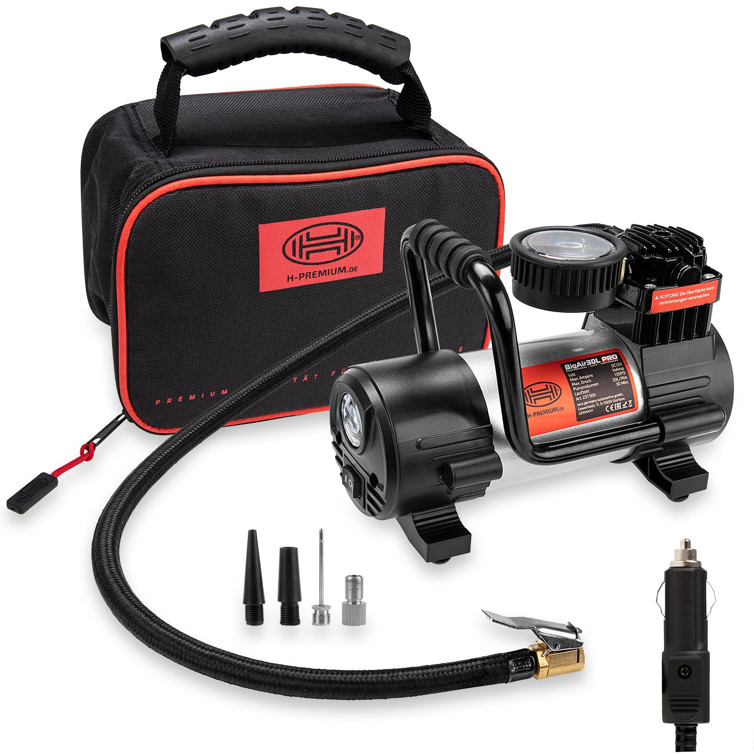PRÉMIUM 12V BIGAIR PRO LÉGKOMPRESSZOR 30 L