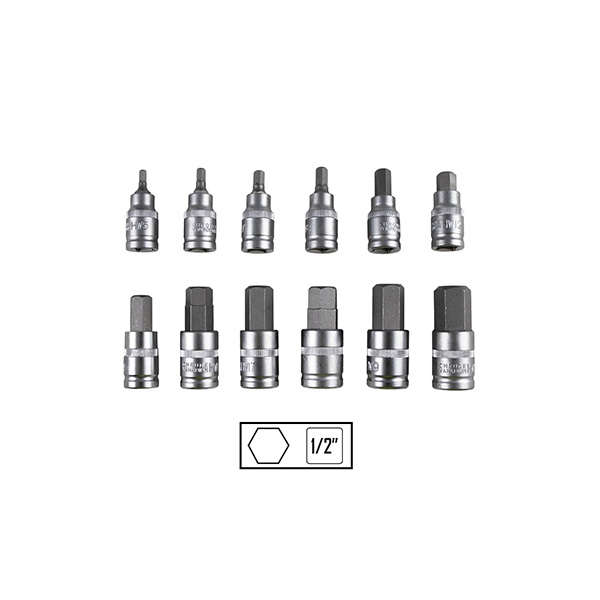 SET DE 12 PIESE 1/2` IMBUSURI HEX. JBM