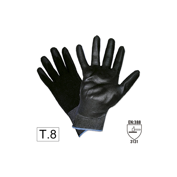 MUNKAKESZTYŰK POLIURETÁN ERŐSÍTÉSŰ TENYÉRREL T.8 JBM