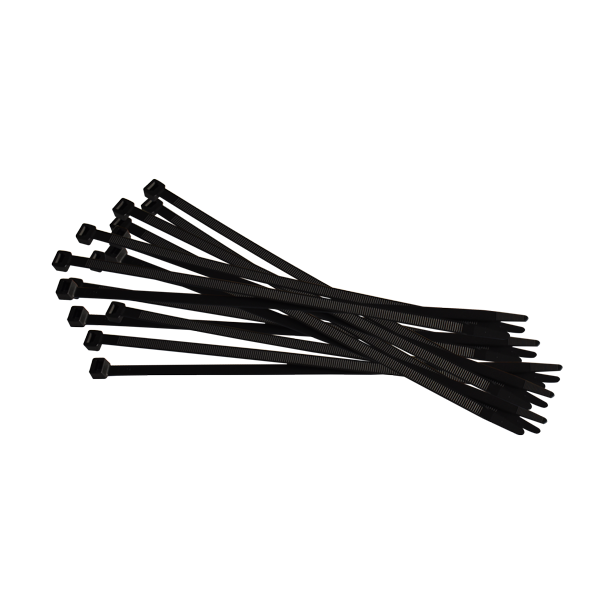 FEKETE NEJLON KÁBELEK 2,4*80 MM KÉSZLET 100 DB
