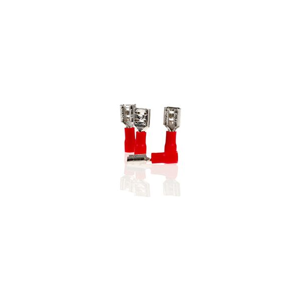 PAPUC ELECTRIC AUTO IZOLAT ROSU TIP TATA 6.3mm - SET 10