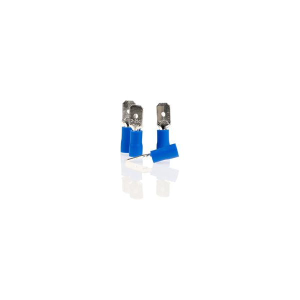 PAPUC ELECTRIC AUTO IZOLAT ALBASTRU TIP TATA 6.35mm - SET 10