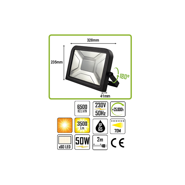 LED PROJEKTOR 50 W JBM