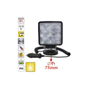 PROIECTOR DE LUCRU CU LED. PATRAT. LUMINA DIFUZA. BAZA MAGNETICA JBM