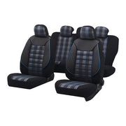 SET HUSE SCAUN SPORT NEGRU-ALBASTRU