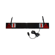 BARA PENTRU REMORCA CU 2 REFLECTOARE LED SI 2 TRIUNGHIURI REFLECTORIZANTE. CABLU DE 5 M JBM