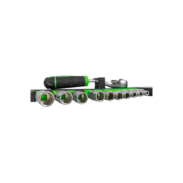 CLICHET CU 72 DINTI 1/4` CU SET TUBULARE HEXAGONALE JBM