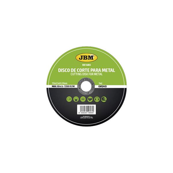 FÉM VÁGÓKORONG 115 X 2,5 MM T42 JBM
