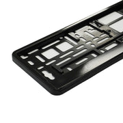 SUPORT NUMAR INMATRICULARE MEGA DRIVE METALIZAT NEGRU 1 BUC