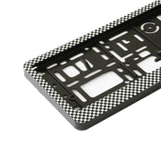 SUPORT NUMAR INMATRICULARE MEGA DRIVE CARBON SET 2 BUC