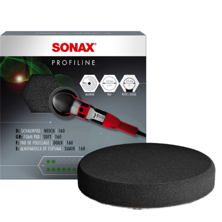 SONAX PUHA FINISH POLÍROZÓ SZIVACS 160MM SZÜRKE