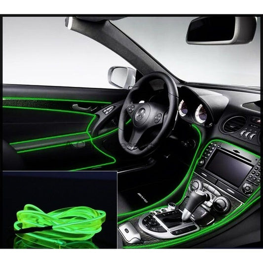 Fir cu neon 5 metri 12V verde deschis