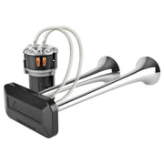 CLAXON CAMION CROM CU 2 GOARNE, MELODIC, 24V 1A CU COMPRESOR