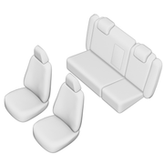 SET HUSE SCAUN UMBRELLA PENTRU SKODA OCTAVIA II 2006-2009 (BANCHETA FRACTIONATA) TIP 2 CU TETIERE SPATE IN FORMA DE L