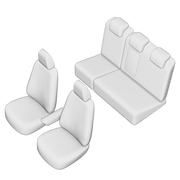 SET HUSE SCAUN UMBRELLA PENTRU FORD FOCUS 2010-2018 (BANCHETA FRACTIONATA)