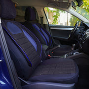 SET HUSE SCAUN RACING NEGRU - ALBASTRU